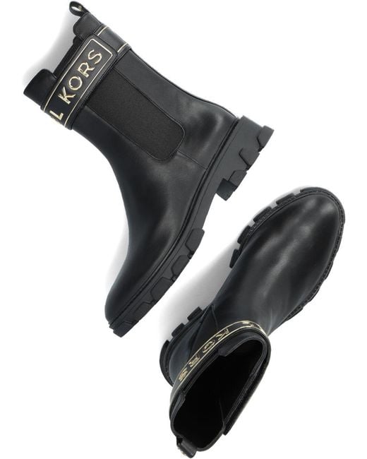 Michael Kors Black Chelsea Boots Ridley Strap Chelsea