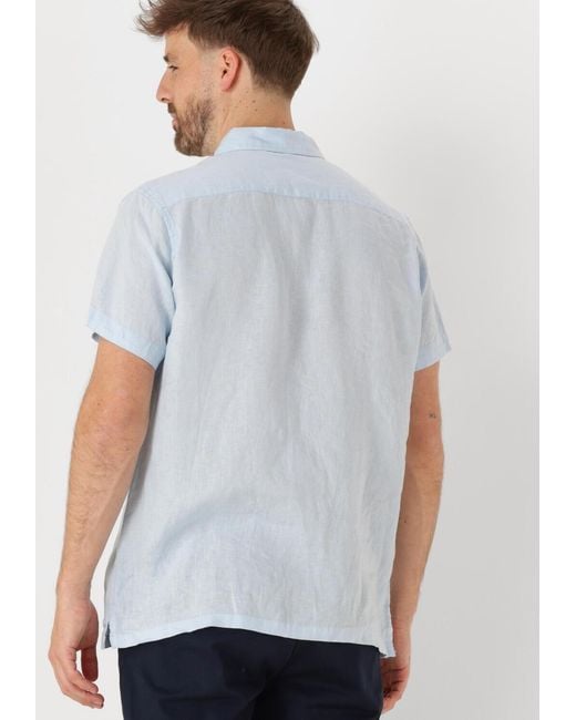 Scotch & Soda Herren Hemden Short-Sleeved Regular Fit Linen Shirt in White für Herren