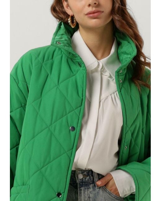 Stand Studio Green Wattierte Jack Sage Coat Damen