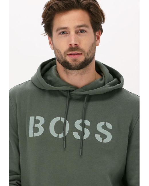 Boss Sweatshirt Wetry 10230209 in Green für Herren