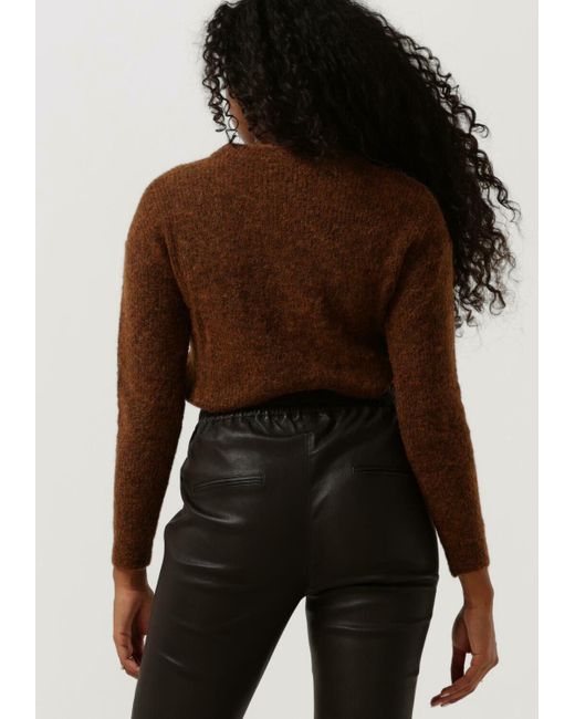 My Essential Wardrobe Brown Pullover The Knit Pullover