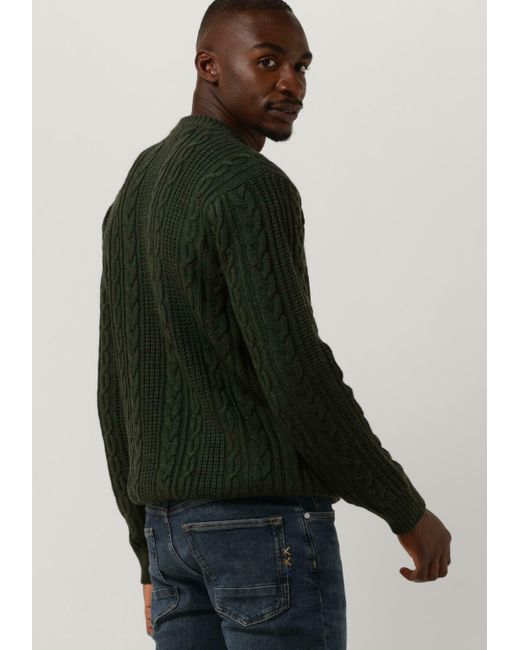 Scotch & Soda Pullover Wool-blend Structure Knit Sweater Kabel in Black für Herren