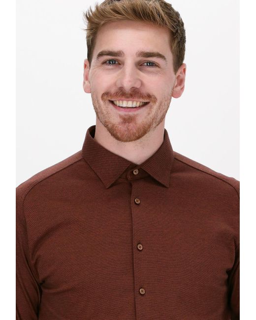 DESOTO Klassisches Oberhemd Kent 1/1 Herren in Brown für Herren