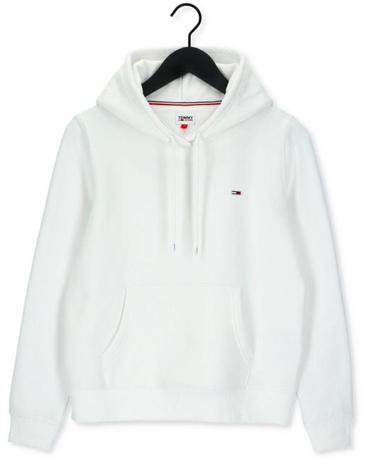 Tommy Hilfiger White Sweatshirt Tjw Regular Fleece Hoodie Damen