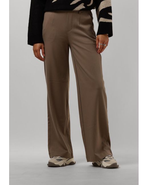 Object Brown Weite Hose Objlisa Mw Wide Pant Noos Damen
