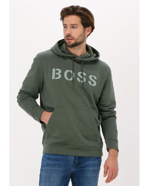 Boss Sweatshirt Wetry 10230209 in Green für Herren