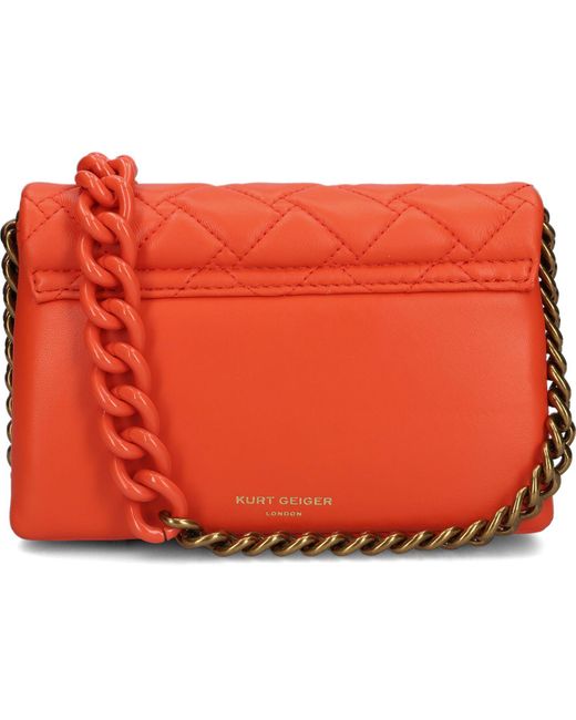 Kurt Geiger Red Umhängetasche Mini Kensington Flap