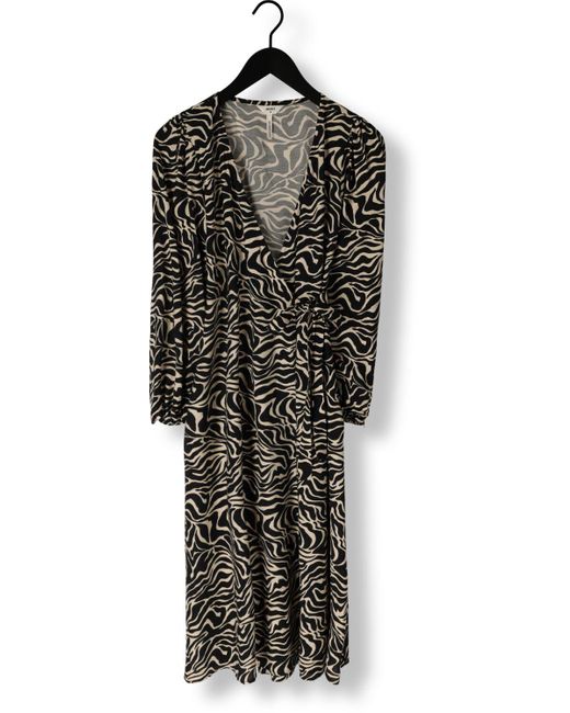 Object Black Midikleid Objleonora L/S Wrap Midi Dress Damen