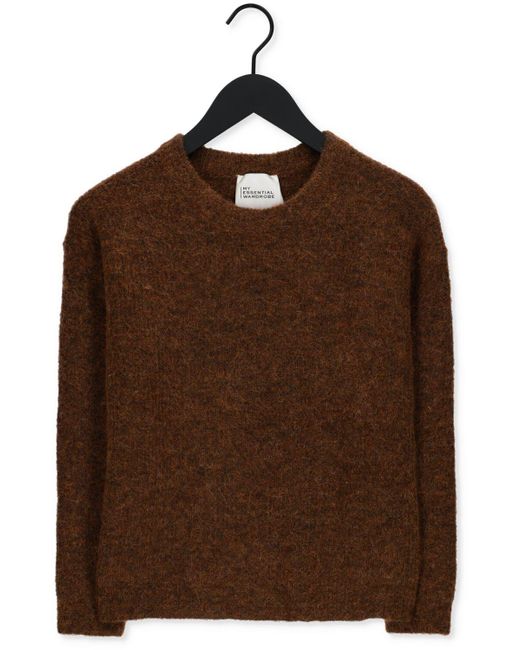 My Essential Wardrobe Brown Pullover The Knit Pullover