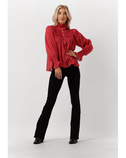 Antik Batik Red Bluse Anahi Blouse Damen