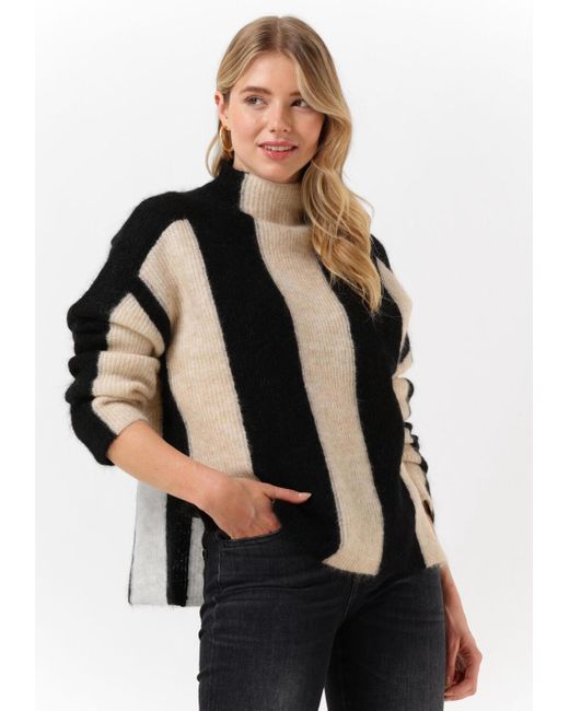 Second Female Black Rollkragenpullover Hertha Knit T-neck