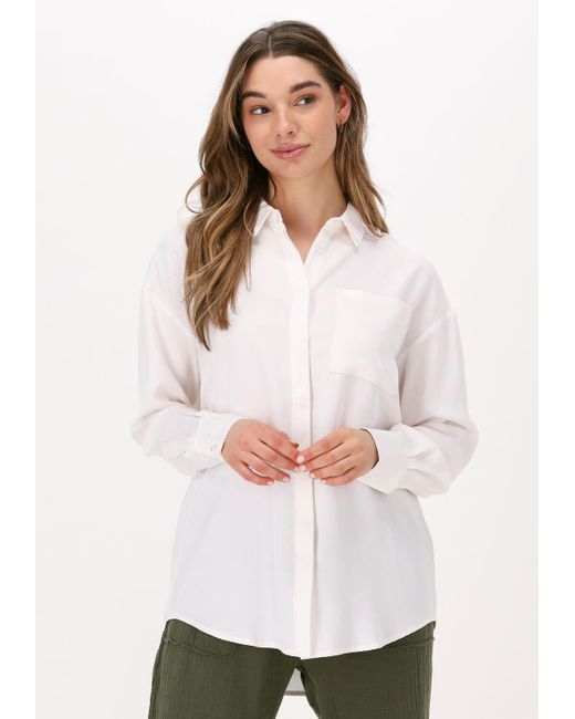 Simplee White Bluse Woven Blouse Eloise Es Damen
