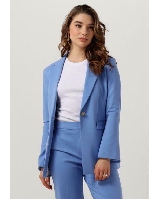 Beaumont Organic Blue Blazer Blazer Midlong Double Jersey Damen