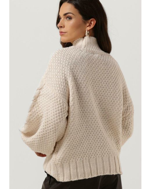 Object Natural Rollkragenpullover Alison Knit L/s Pullover