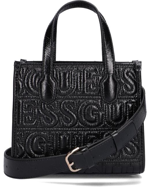 Guess Black Handtasche Silvana 2 Compartment Mini Tote
