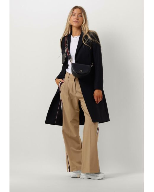 Tommy Hilfiger Black Mäntel Wool Blend Classic Coatd