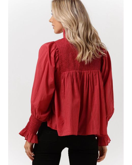Antik Batik Red Bluse Anahi Blouse Damen