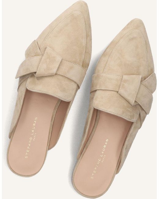 Stefano Lauran Black Damen Slipper E2573F