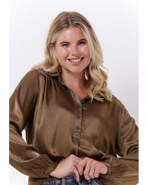 My Essential Wardrobe Brown Bluse Skyler Tunic