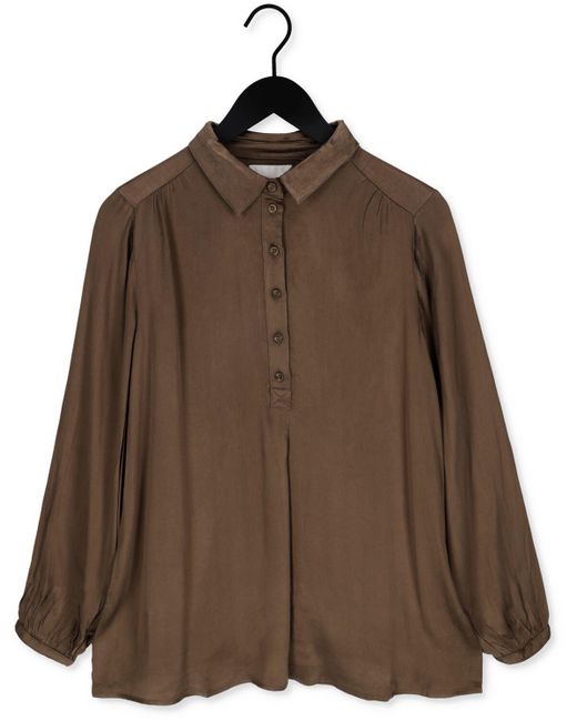 My Essential Wardrobe Brown Bluse Skyler Tunic