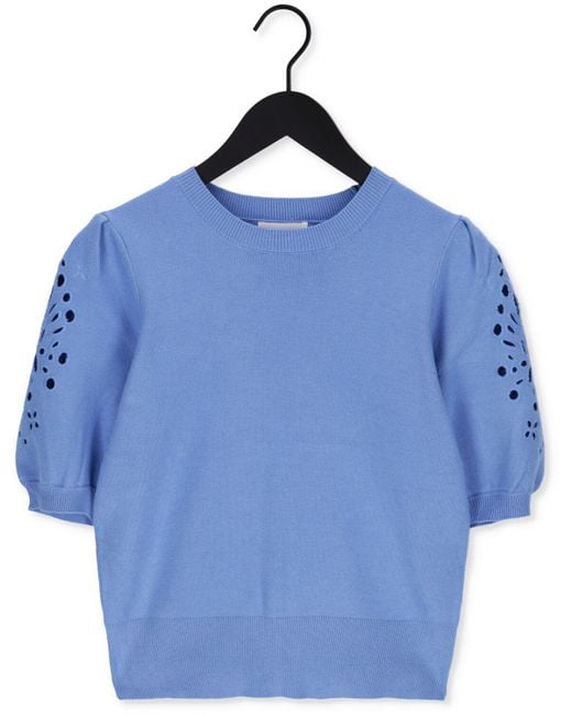 Object Blue Pullover Reynard 2/4 Knit Pullover