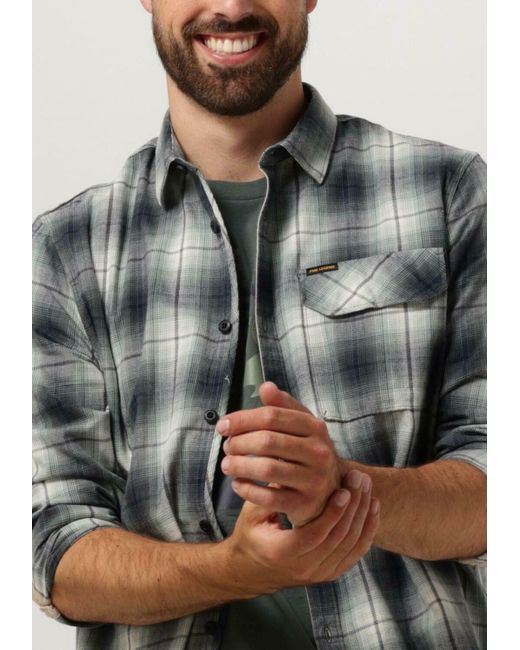 PME LEGEND Casual-Oberhemd Long Sleeve Shirt Ctn Twill Check Herren in Gray für Herren