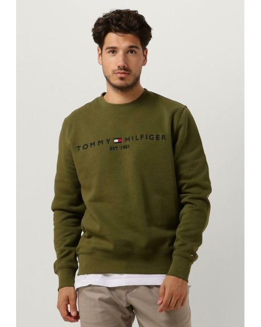 Tommy Hilfiger Sweatshirt Tommy Logo Sweatshirt in Green für Herren