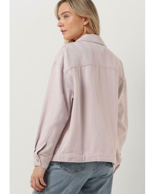 Tommy Hilfiger Natural Bluse Tjw Herringbone Overshirt