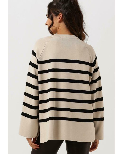 Object Natural Damen Pullover & Cardigans Objester Ls Knit Top