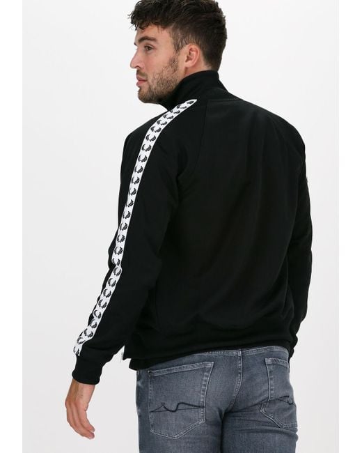 Fred Perry Strickjacke Taped Track Jacket in Black für Herren