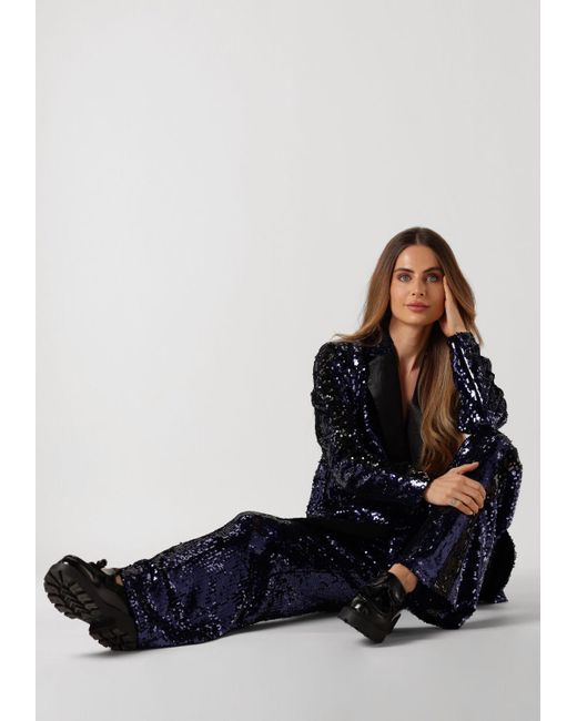 Colourful Rebel Black Hose Emy Sequins Flare Pants