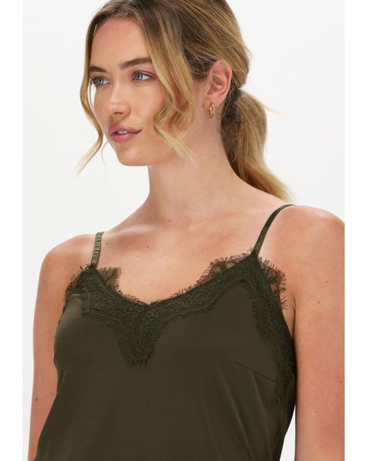 CC Heart Green Top Lace Top Damen