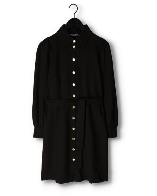 Jansen Amsterdam Black Midikleid Pilar