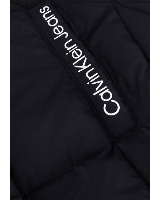 Calvin Klein Blue Wattierte Jack Long Quilted Puffer Coat Mädchen