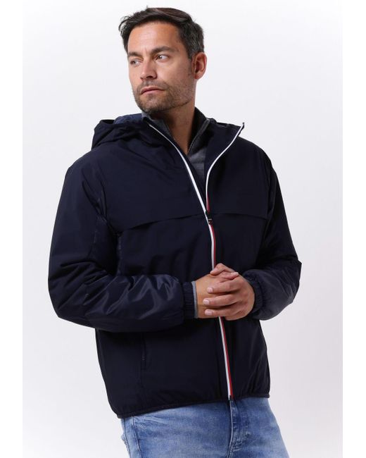 Tommy Hilfiger Regenjacke Tech Hooded Rwb Zip Jacket Herren in Blue für Herren