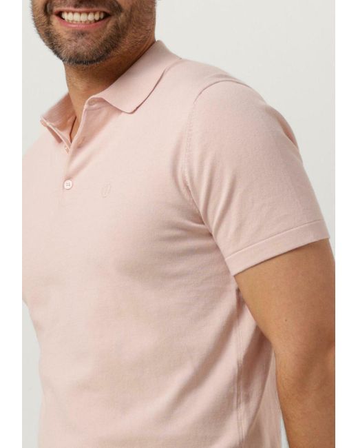Dstrezzed Hell- Polo-Shirt Polo S/S Cotton Knit Herren in Pink für Herren