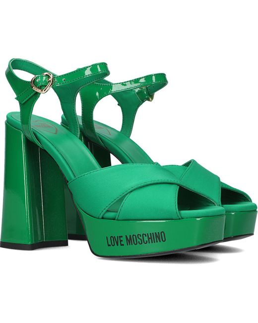 Love Moschino Green Sandalen Ja1605 Damen