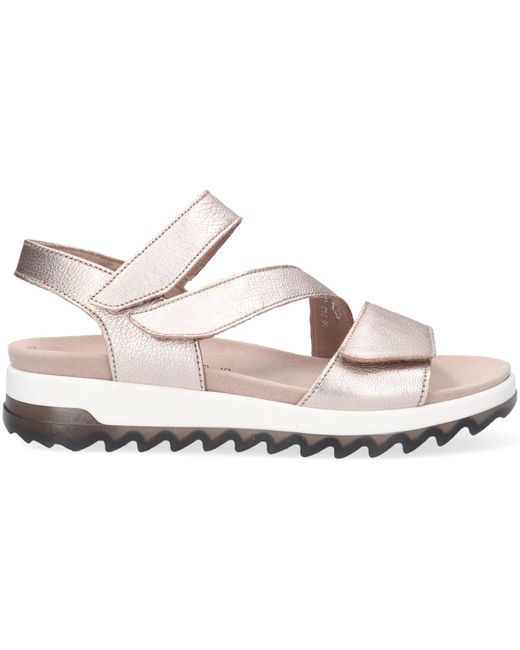 Gabor Gouden Sandalen 742 in het Metallic - Lyst