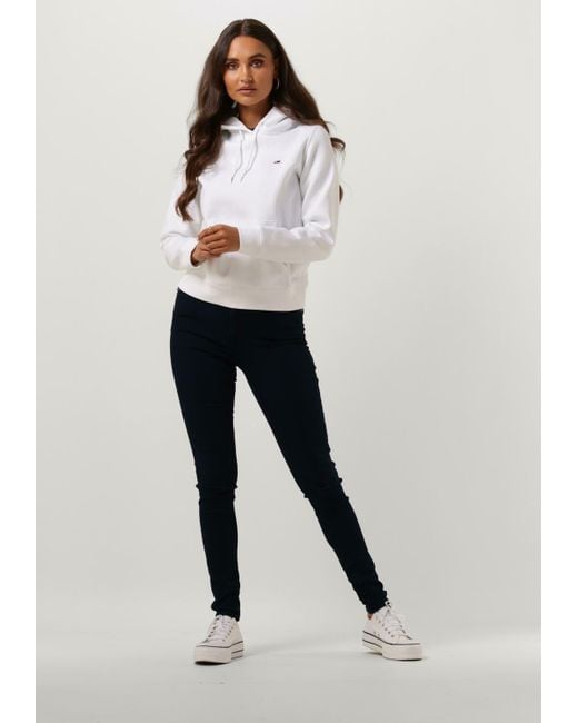 Tommy Hilfiger White Sweatshirt Tjw Regular Fleece Hoodie Damen