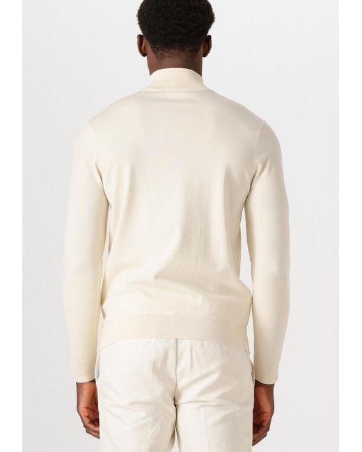 Profuomo Herren Pullover & Cardigans Half Zip Luxury Basic in Natural für Herren