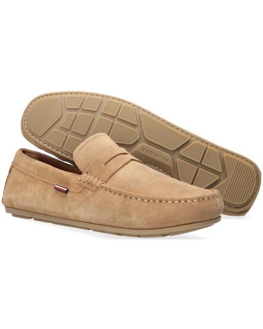 Tommy Hilfiger Camel Loafers Classic Penny Loafer in het Bruin voor heren -  Lyst