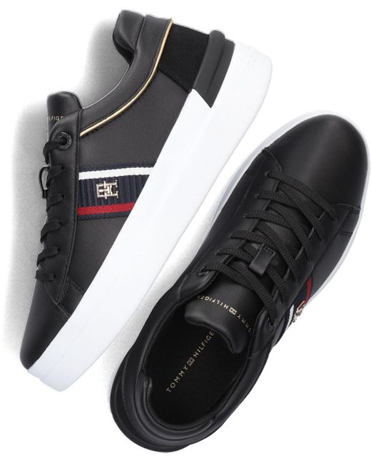 Tommy Hilfiger Black Sneaker Low Corp Webbing Court Sneaker