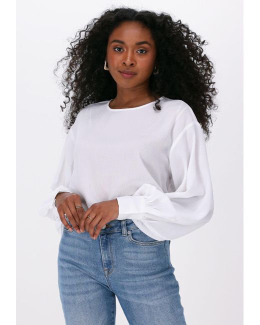 Just Female White Bluse Helpful Blouse