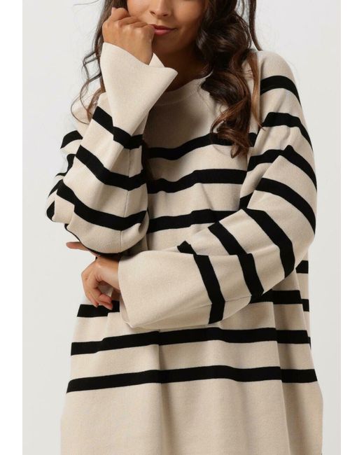 Object Natural Damen Pullover & Cardigans Objester Ls Knit Top