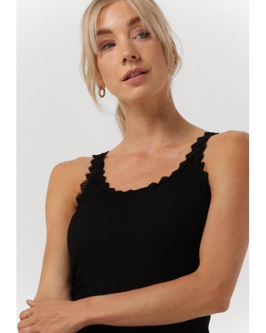 CC Heart Black Top Silk Lace Camisole Damen