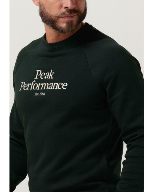 Peak Performance Pullover M Original Crew in Black für Herren