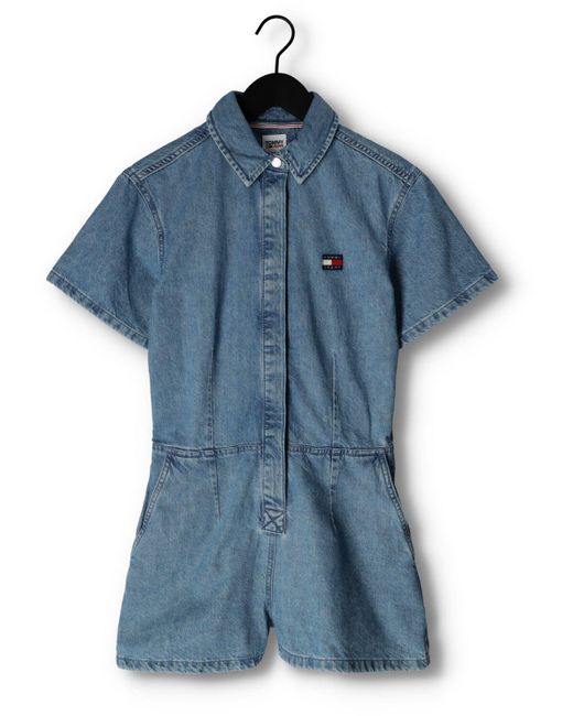 Tommy Hilfiger Blue Jumpsuit Tjw Badge Denim Playsuit