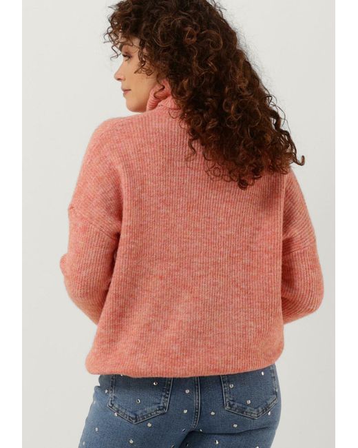 Ydence Pink Rollkragenpullover Knitted Sweater Kiki