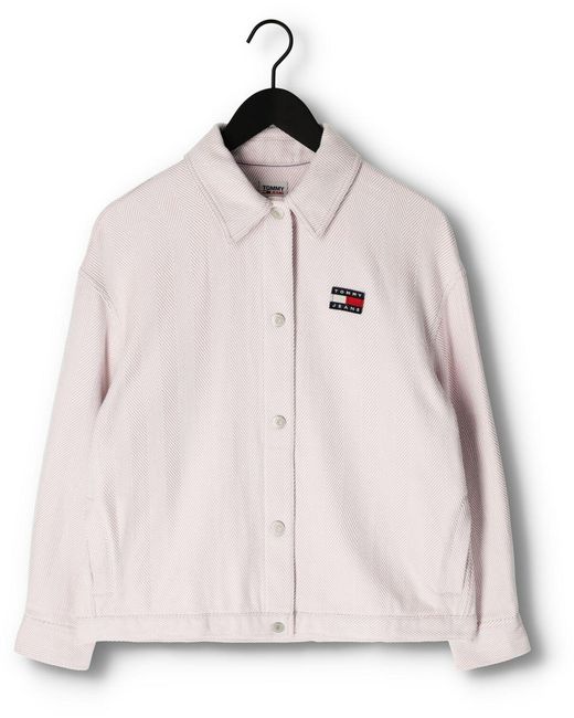 Tommy Hilfiger Natural Bluse Tjw Herringbone Overshirt