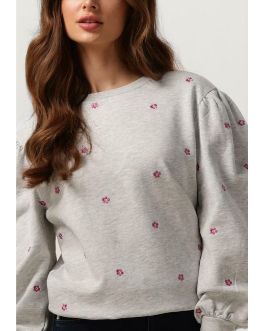 FABIENNE CHAPOT Gray Pullover Lin Sweater